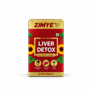 ZIMYE Liver Detox – Plant Based Liver Wellness Support | 50 Veg Tablets