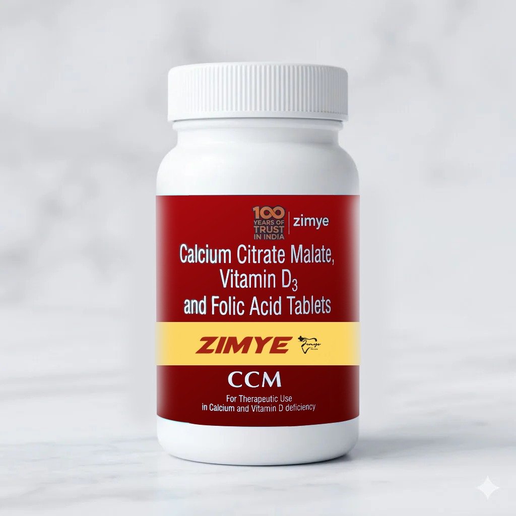 Buy CCM Calcium Citrate Malate, Vitamin D3 & Folic Acid Tablets for Bone Health
