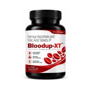 Bloodup-XT Ferrous Ascorbate & Folic Acid Tablets